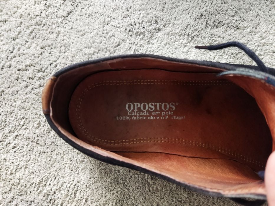 Sapatos homem de pele