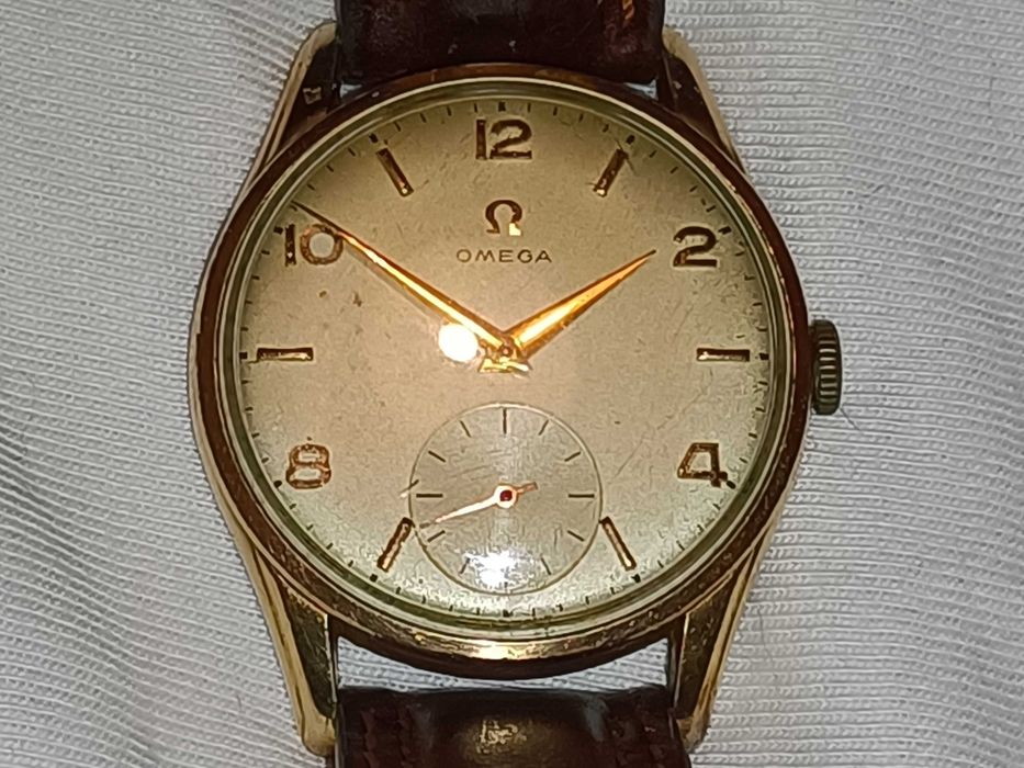 Relógio Omega dos anos 50 banhado a ouro