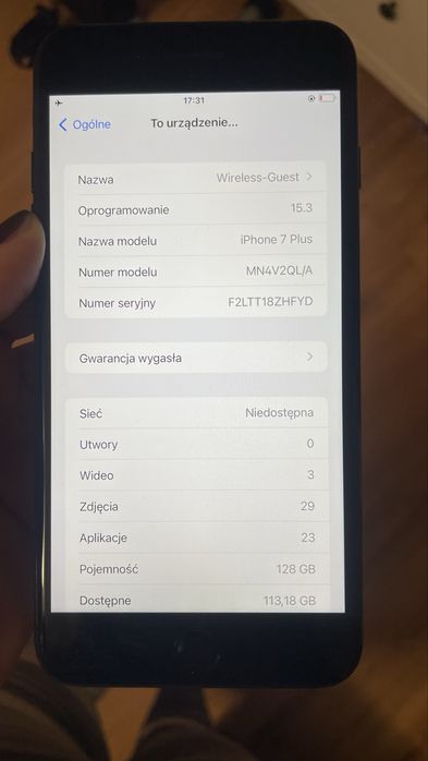 Iphone 7 plus telefon