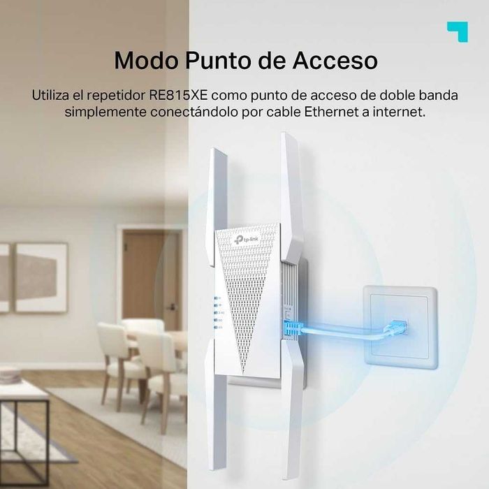 TP-Link RE815XE Repetidor WiFi 6e Mesh AXE5400