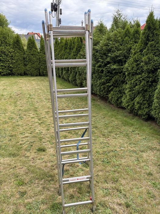 Drabina aluminiowa trzyczęściowa