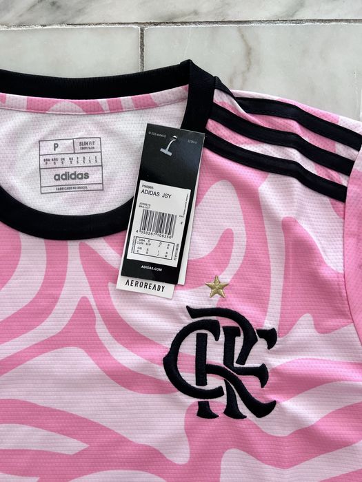 Camisola de Futebol do Flamengo Rosa