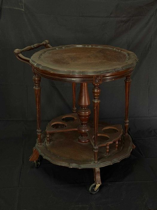 Carrinho de chá/bar em madeira