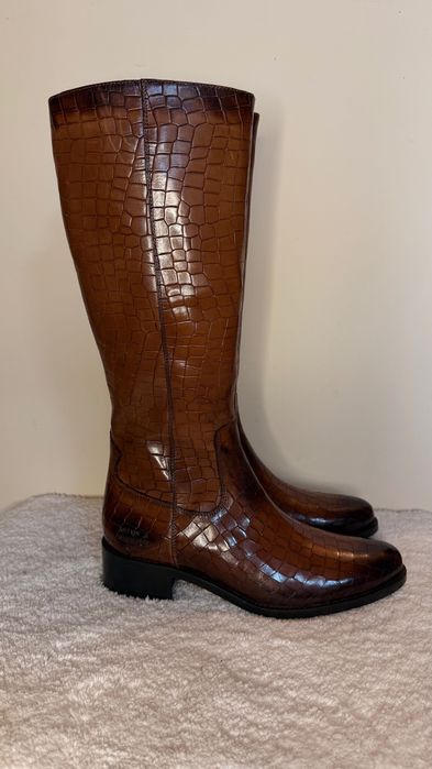 NOWE Kozaki skórzane 38 Melvin Hamilton brązowe damskie