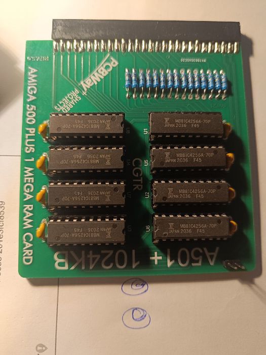 Karta pamięci 1 mb chip Amiga 500 plus