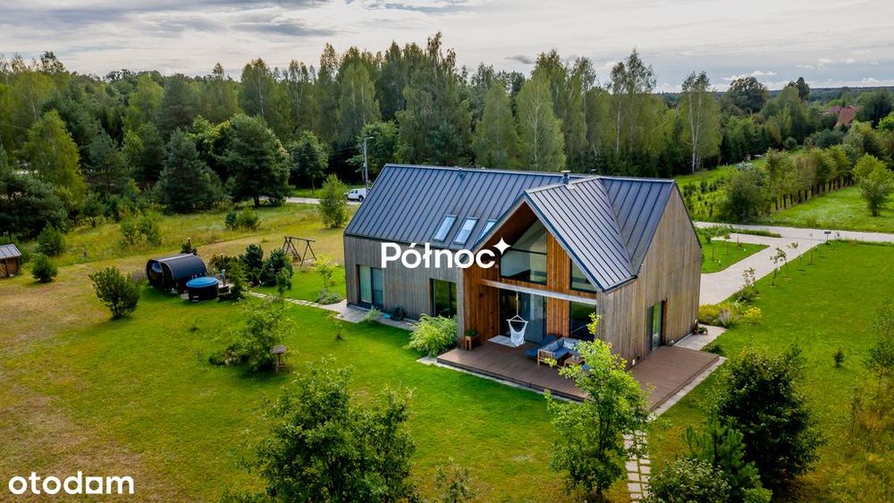 DOM nowoczesna stodoła z sauną i balią BIAŁOWIEŻA