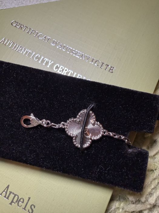 Srebrna bransoletka koniczynki