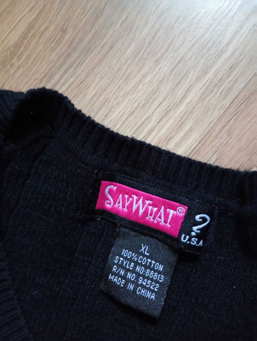 Czarny sweter siateczkowy SayWhat rozm. S/M