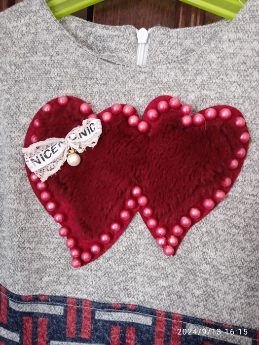 Тепленька дитяча сукня 116 р