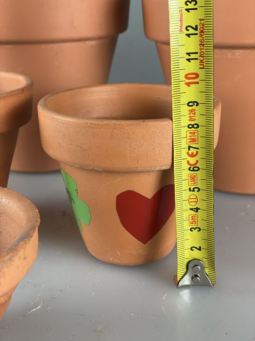 Conjunto de vasos de barro