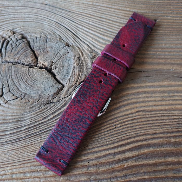 Pasek do zegarka 20 mm handmade skóra naturalna ręcznie robiony