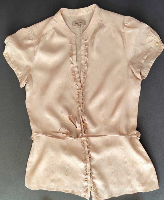 bluzka spodnie sweter rozm.36 / S beżowy zestaw wiosna