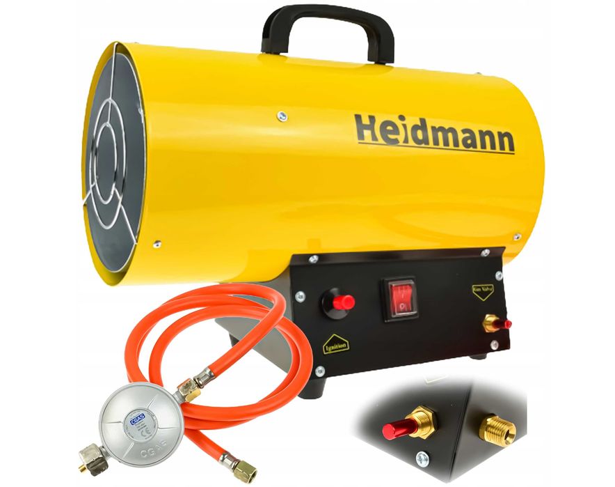 NAGRZEWNICA GAZOWA farelka piecyk z reduktorem 20kW 40kW 65kW 2139