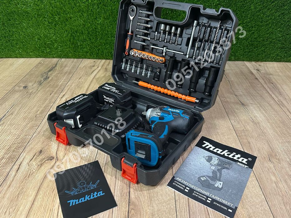 Аккумуляторный Гайковерт Makita DTW520BL 36V8Ah С набором инструментов