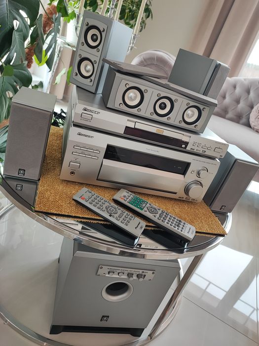 Duży zestaw kina domowego 5.1 - Yamaha, Pioneer DVD + amplituner, mega