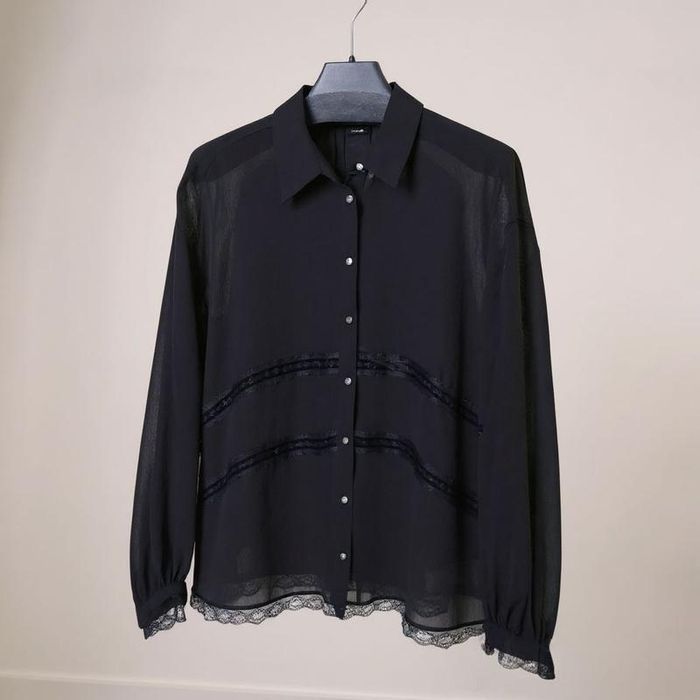 Чорна блуза сорочка zara р. S