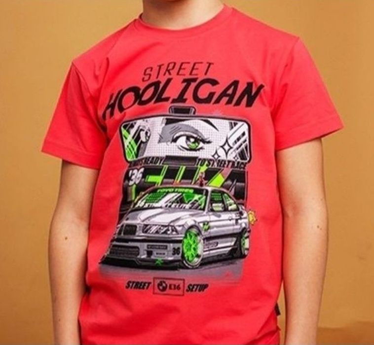 Футболка bmw street racing Hooligan red