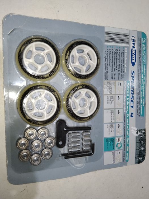 Kółka do rolek kauczukowe 80 mm 4 szt