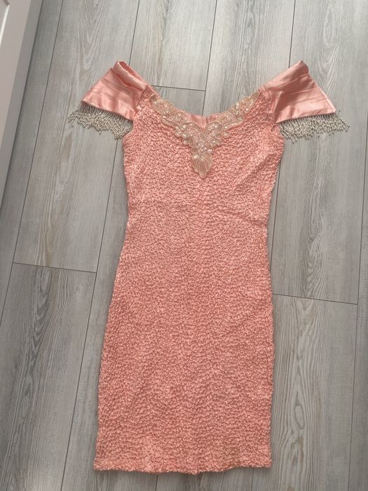 strapless open back dress Gracie Twist Maxi Dress
