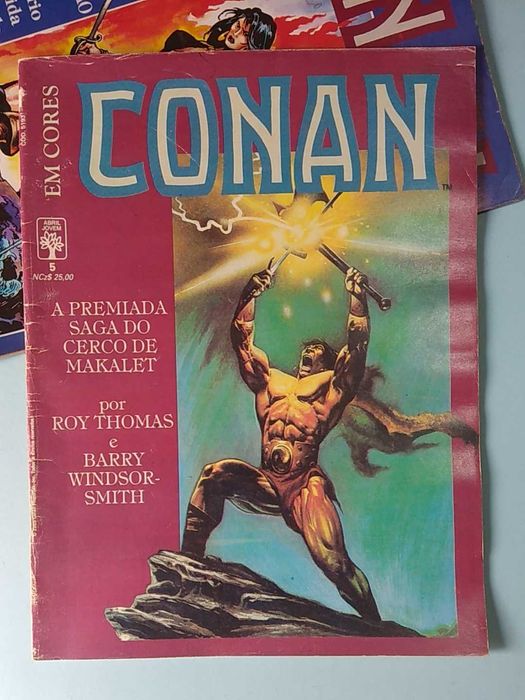 7 Revistas CONAN SAGA, ESPADA SELVAGEM, CONAN em CORES formato A4