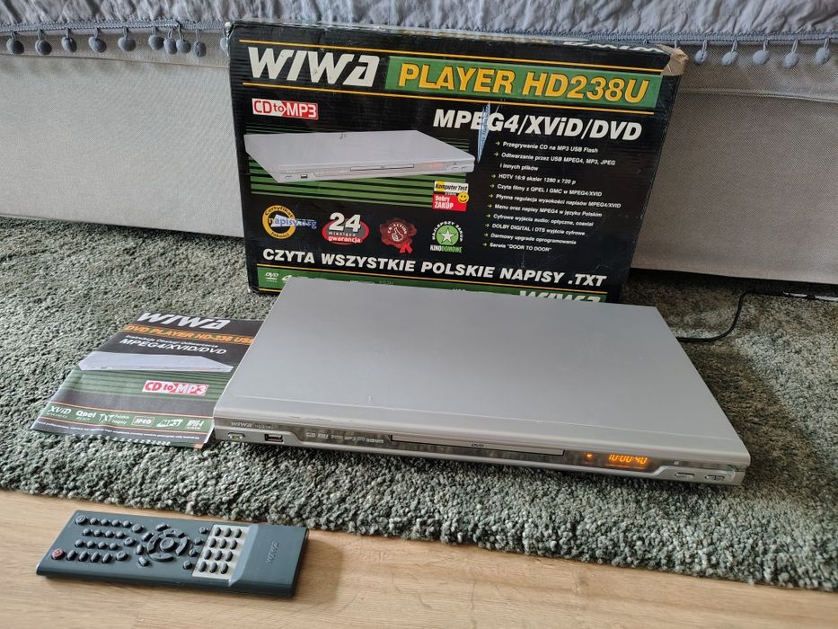Odtwarzacz DVD Wiwa player HD-238 USB