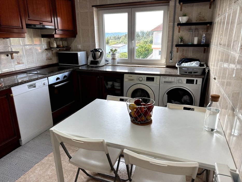 Mesa Cozinha Branca 1,25x75 - estrutura de ferro