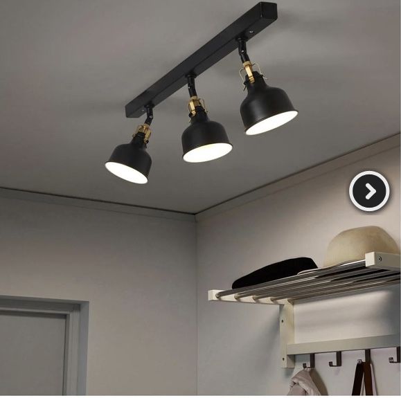 Candeeiro teto Preto