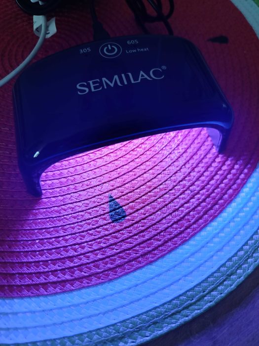Semilac zestaw do manicure hybrydowego lampa i 14 akcesoriów