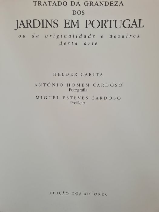 Tratado da Grandeza dos Jardins em Portugal