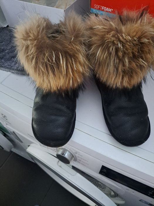 Botki skórzane zimowe