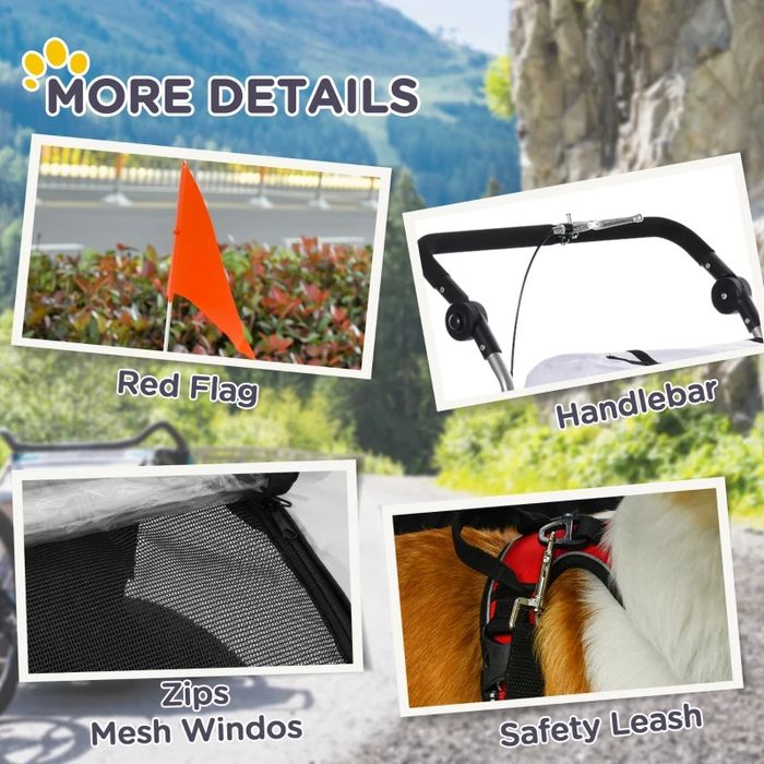 PawHut Przyczepka rowerowa 2w1 dla psa