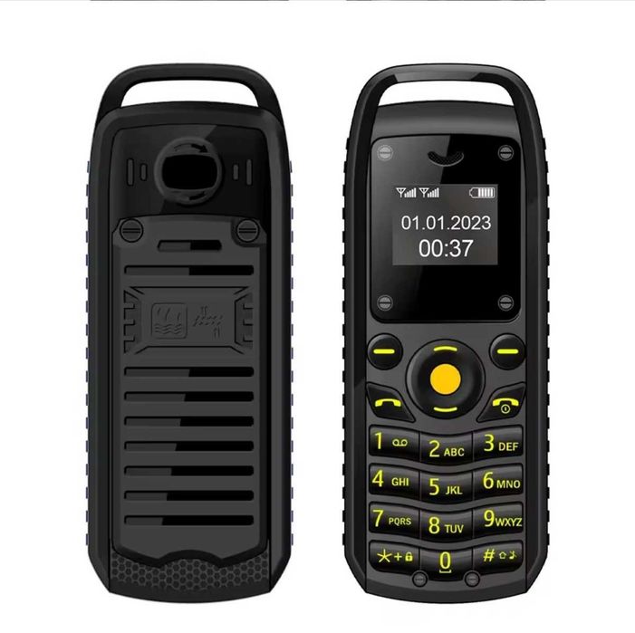 Мини телефон мобильний чорний