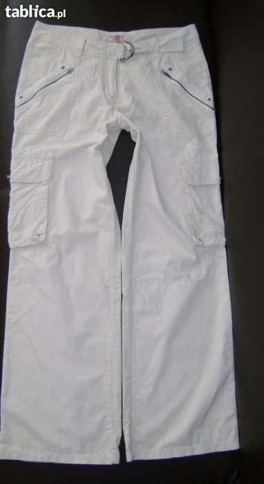 RESERVED cienkie spodnie na lato roz XL 42 uk14