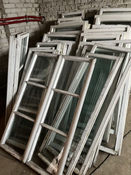 Okna drewniane z demontażu