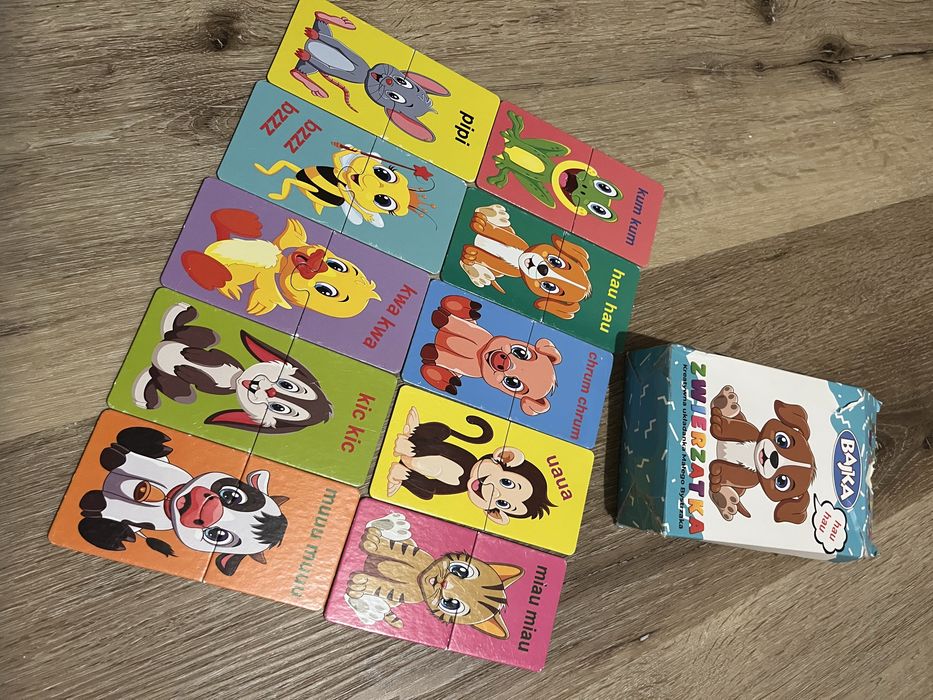Puzzle czuczu z dziurka i zwierzatka