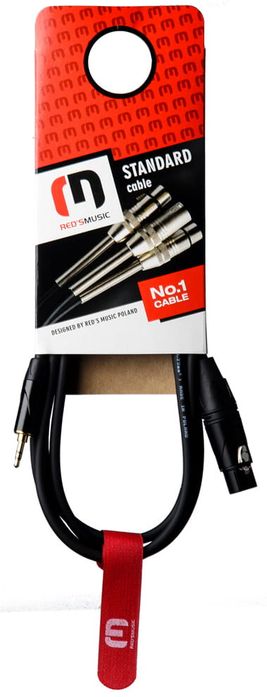 Kabel desymetryzujący Red’s Music MC1702BX – XLRF / Jack st 3,5mm 0,2m