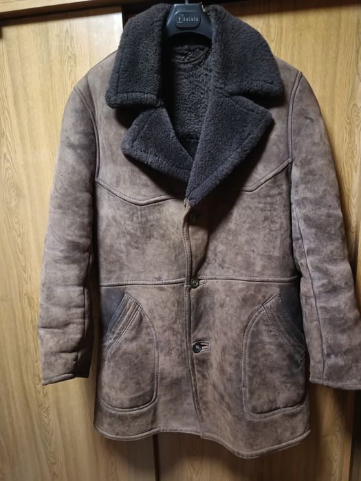 Męski kożuch z b.dobrych skór prod.francuskiej.