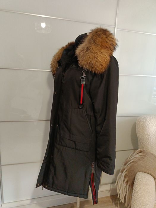 Parka z puchu jak Nowa jenot naturalny Liza Bruce r.M/L