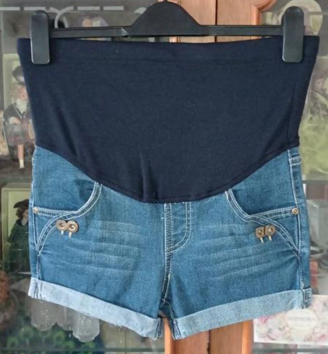 Шорти джинсові для вагітних М ОС 41-44, одяг для вагітних