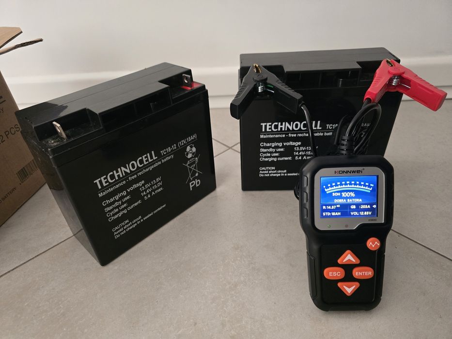 Akumulatory 12V 18Ah 2szt.