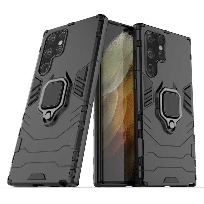Etui Pancerne do Samsung Galaxy S22 Ultra + Szkło Hartowane