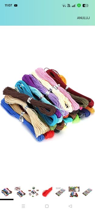 Sznurki do biżuterii