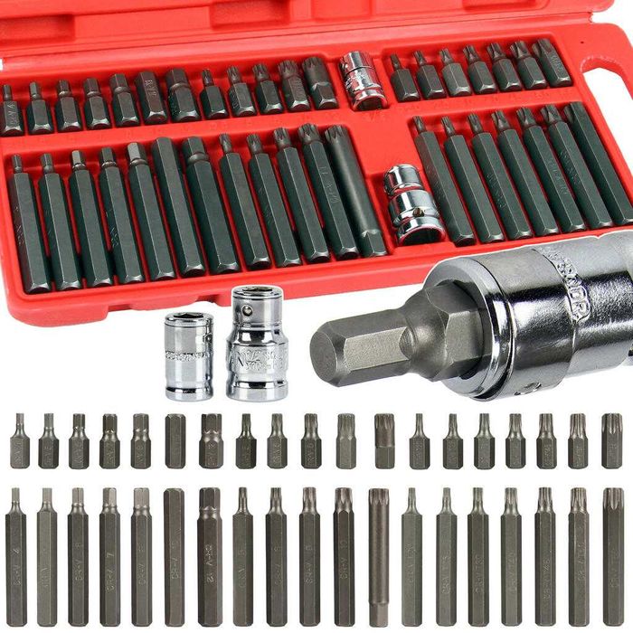 ZESTAW KLUCZE TORX SPLINE IMBUS 40el. Bity Komplet Końcówki bitów