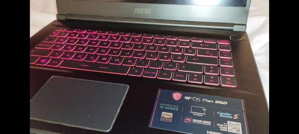 Ноутбук MSI GTX 1660ti