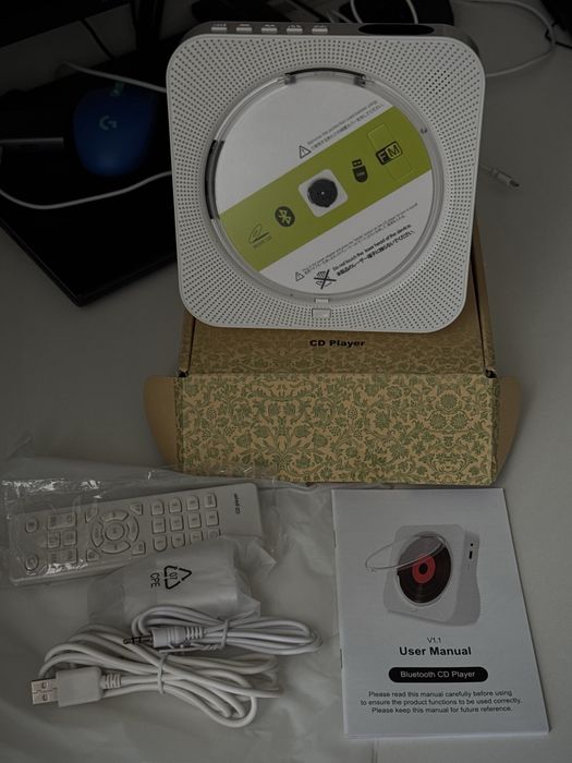 Музичний центр Bluetooth CD-програвач KC-718 | CD MP3 USB FM Bluetooth | пульт ДК