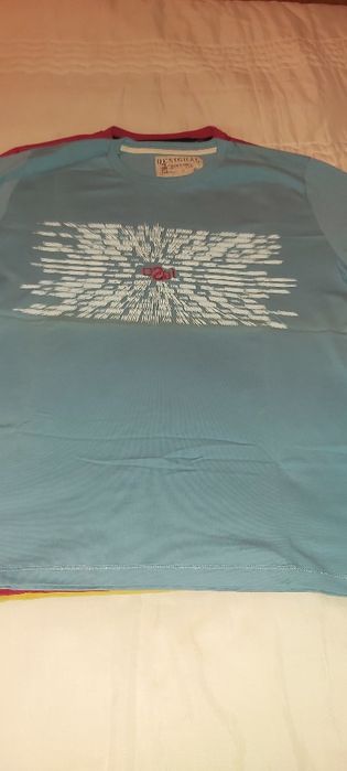 Camisolas manga curta homem desigual