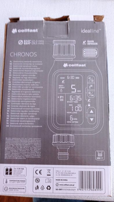 Elektroniczny sterownik nawadniania Cellfast