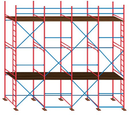 Аренда строительных лесов, вышек тур, мастерков, лестниц от 1 грн/кв