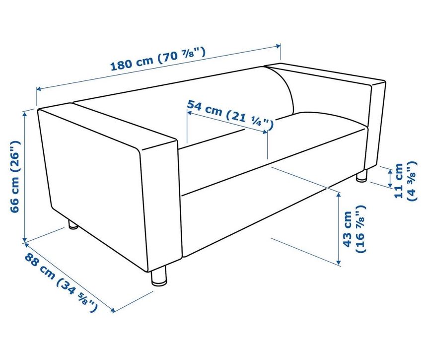 Sofa Ikea Klipen (nierozkładana)