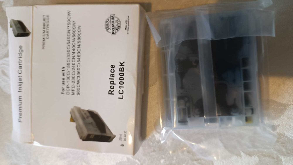 Tinteiro compativel de tinta preta para impressora Brother